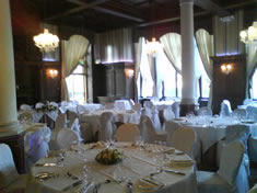 White Chair Covers White Organza Sash